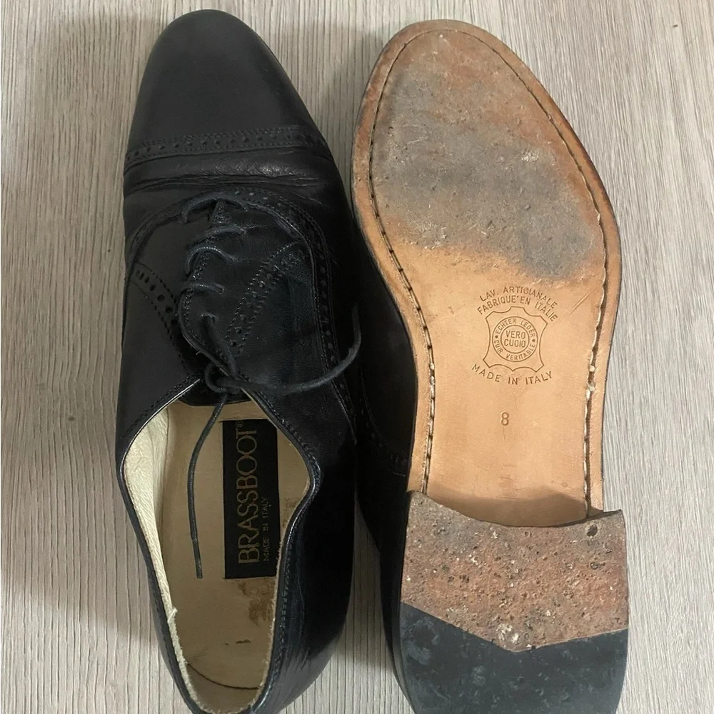 BRASSBOOT - Italian made leather Oxford men size 8